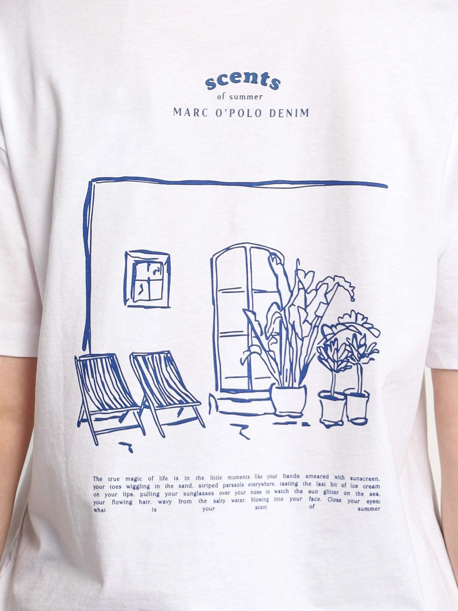 Футболка белого цвета из хлопка 